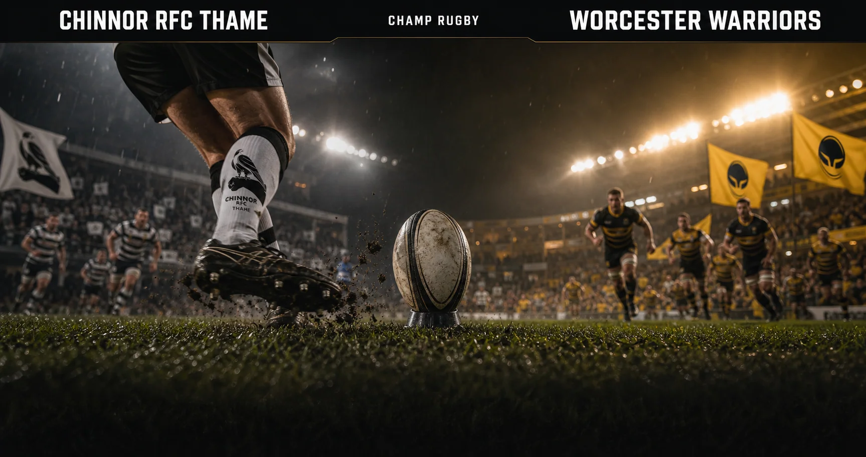 Affiche de la rencontre Chinnor RFC Thame contre Worcester Warriors