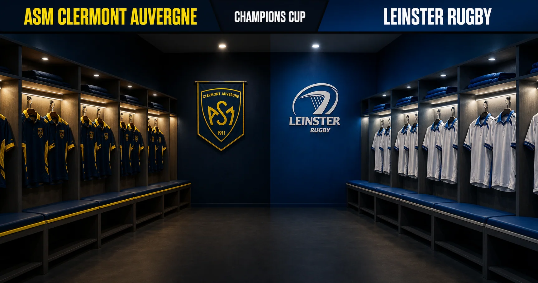 Affiche de la rencontre ASM Clermont Auvergne contre Leinster Rugby