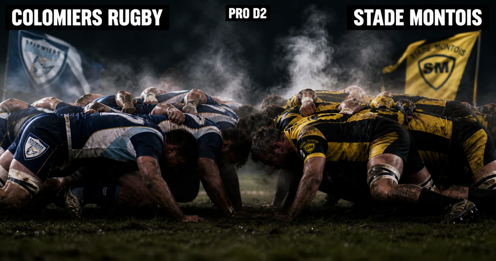 Affiche de la rencontre Colomiers Rugby contre Stade Montois