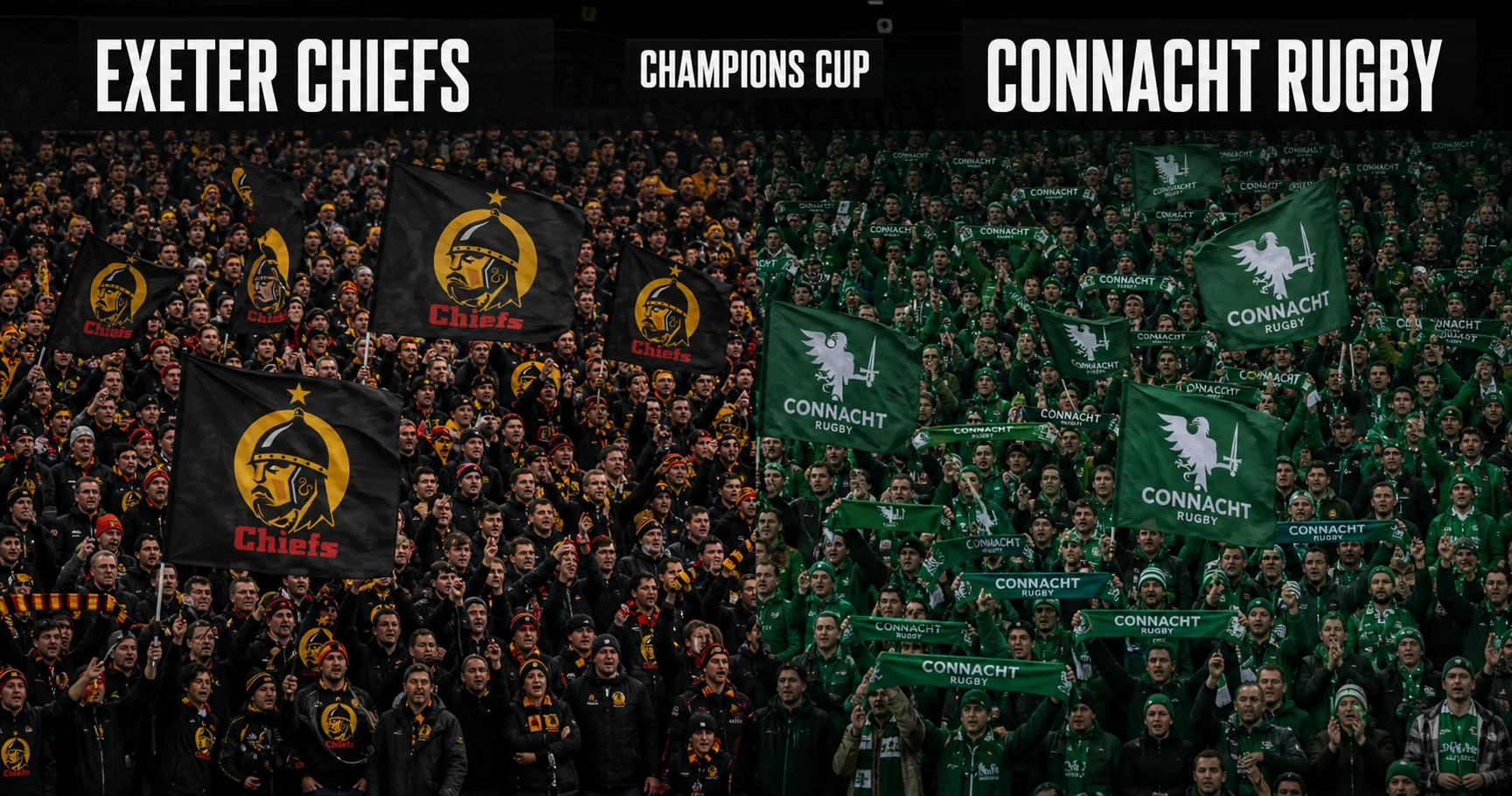 Affiche de la rencontre Exeter Chiefs contre Connacht Rugby