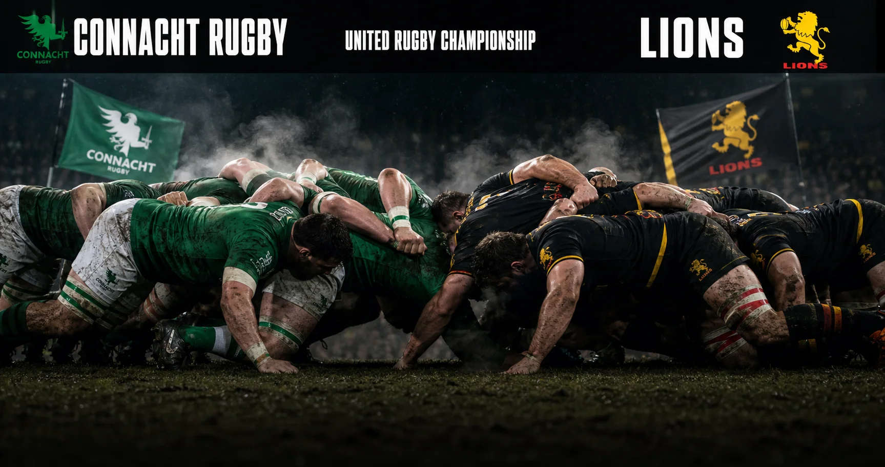 Affiche de la rencontre Connacht Rugby contre Lions