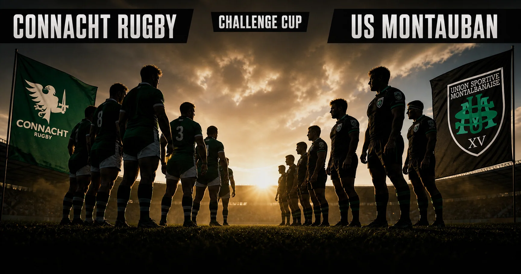Affiche de la rencontre Connacht Rugby contre US Montauban
