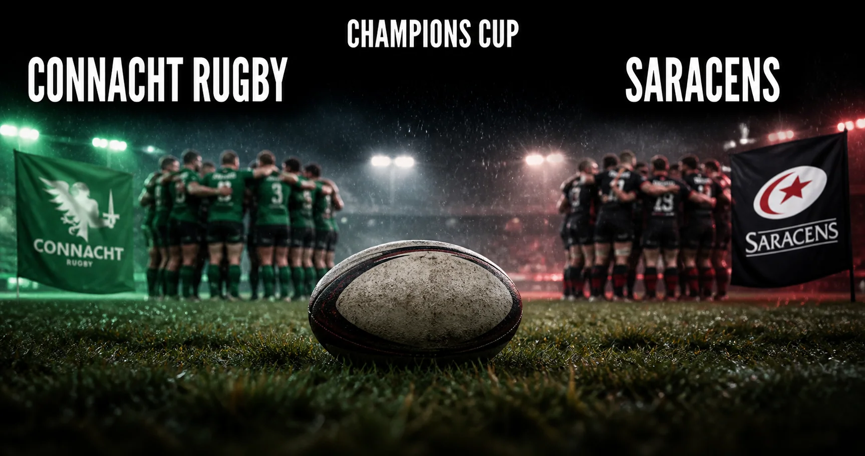 Affiche de la rencontre Connacht Rugby contre Saracens