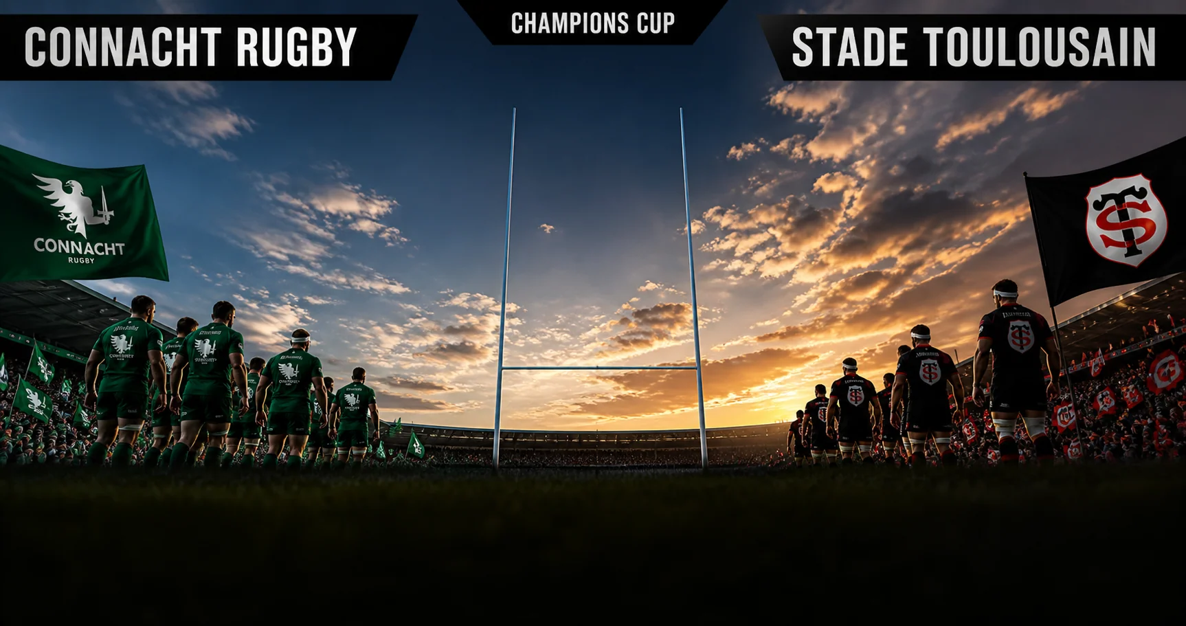 Affiche de la rencontre Connacht Rugby contre Stade Toulousain
