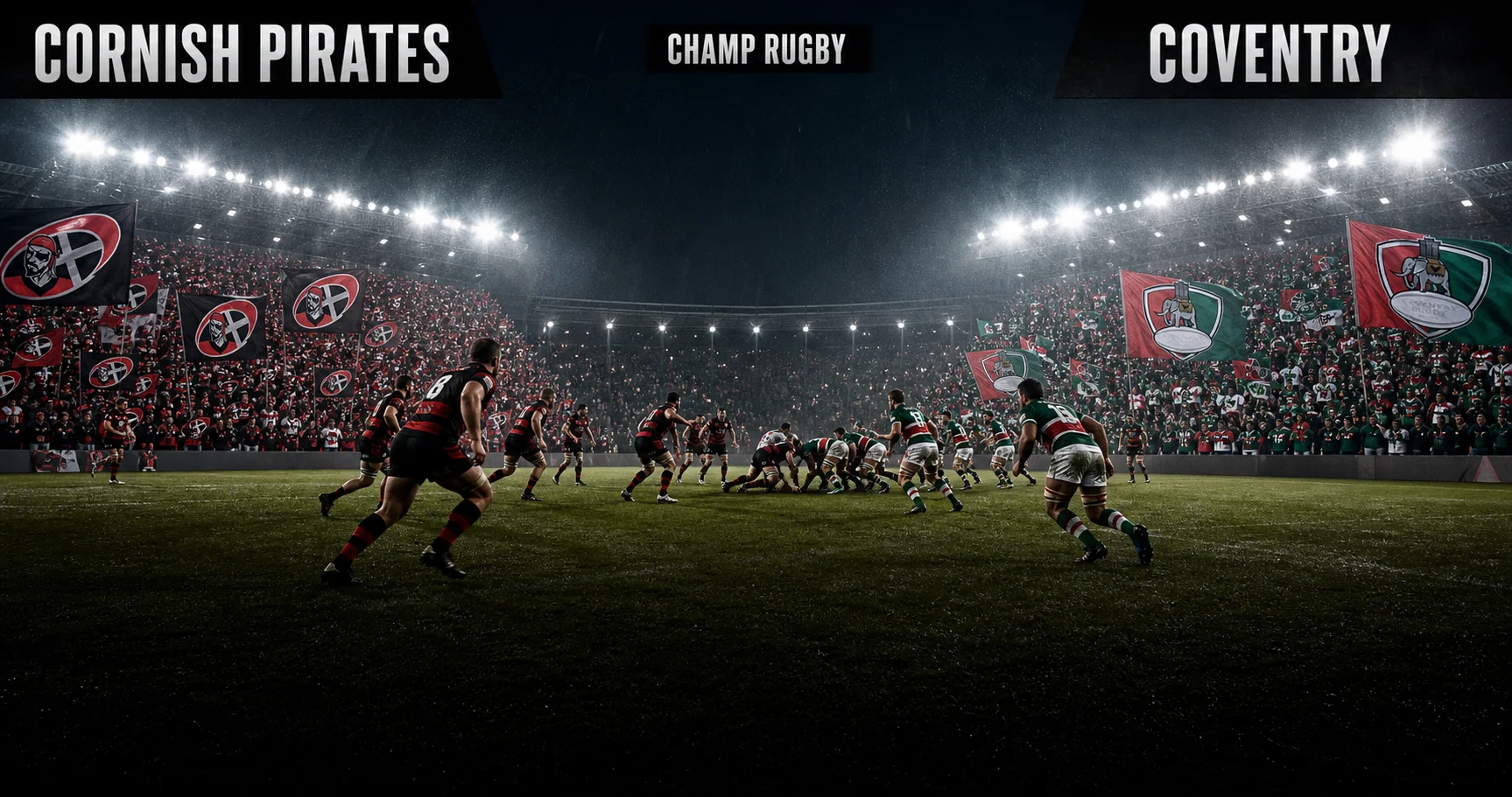 Affiche de la rencontre Cornish Pirates contre Coventry