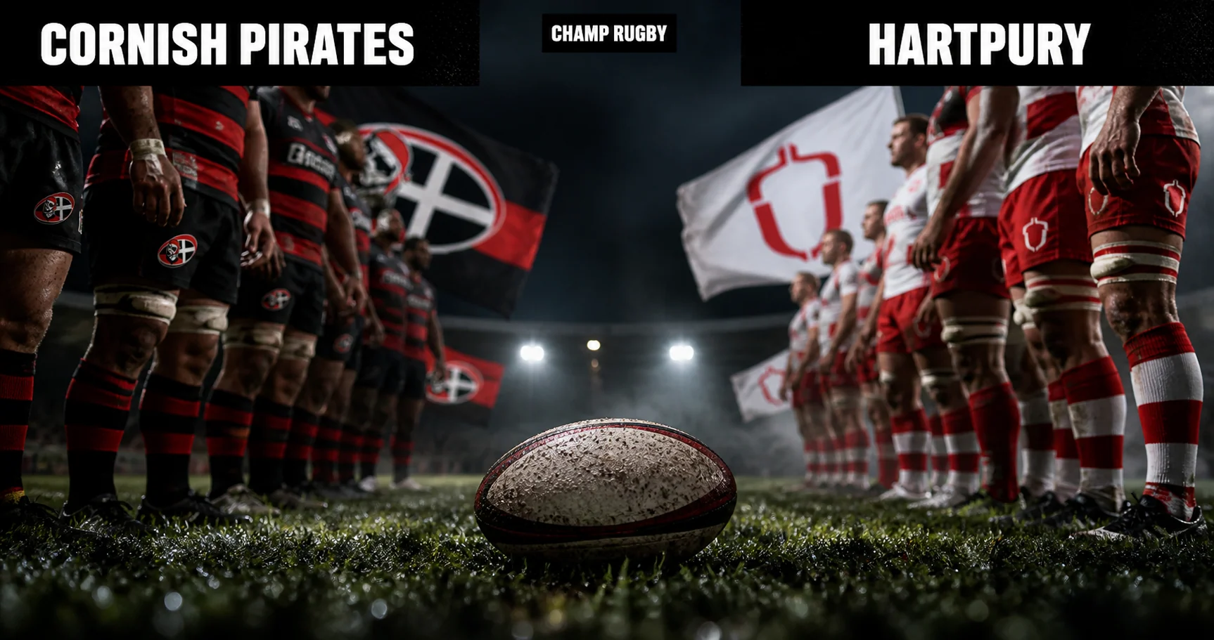 Affiche de la rencontre Cornish Pirates contre Hartpury
