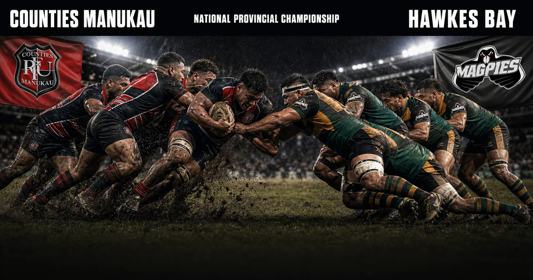 Affiche de la rencontre Counties Manukau contre Hawkes Bay