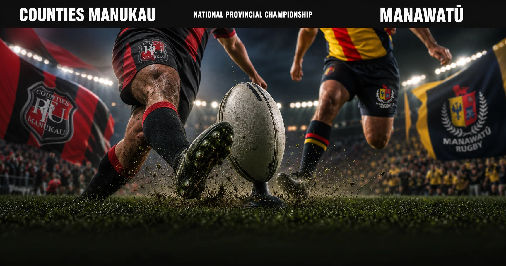 Affiche de la rencontre Counties Manukau contre Manawatū