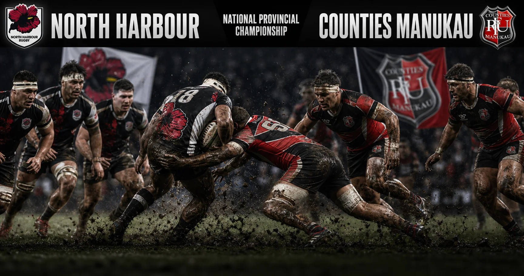 Affiche de la rencontre North Harbour contre Counties Manukau