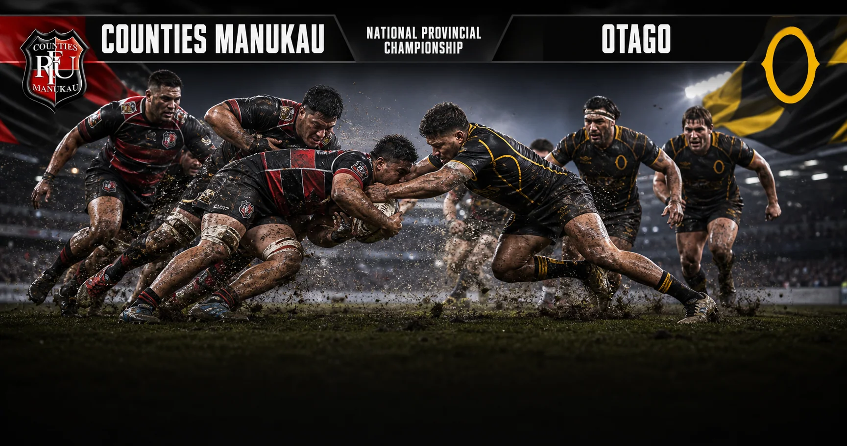Affiche de la rencontre Counties Manukau contre Otago