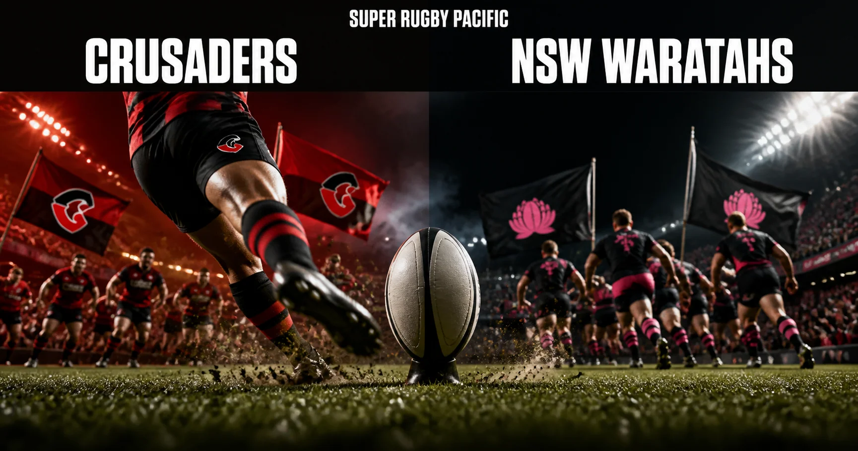 Affiche de la rencontre Crusaders contre NSW Waratahs