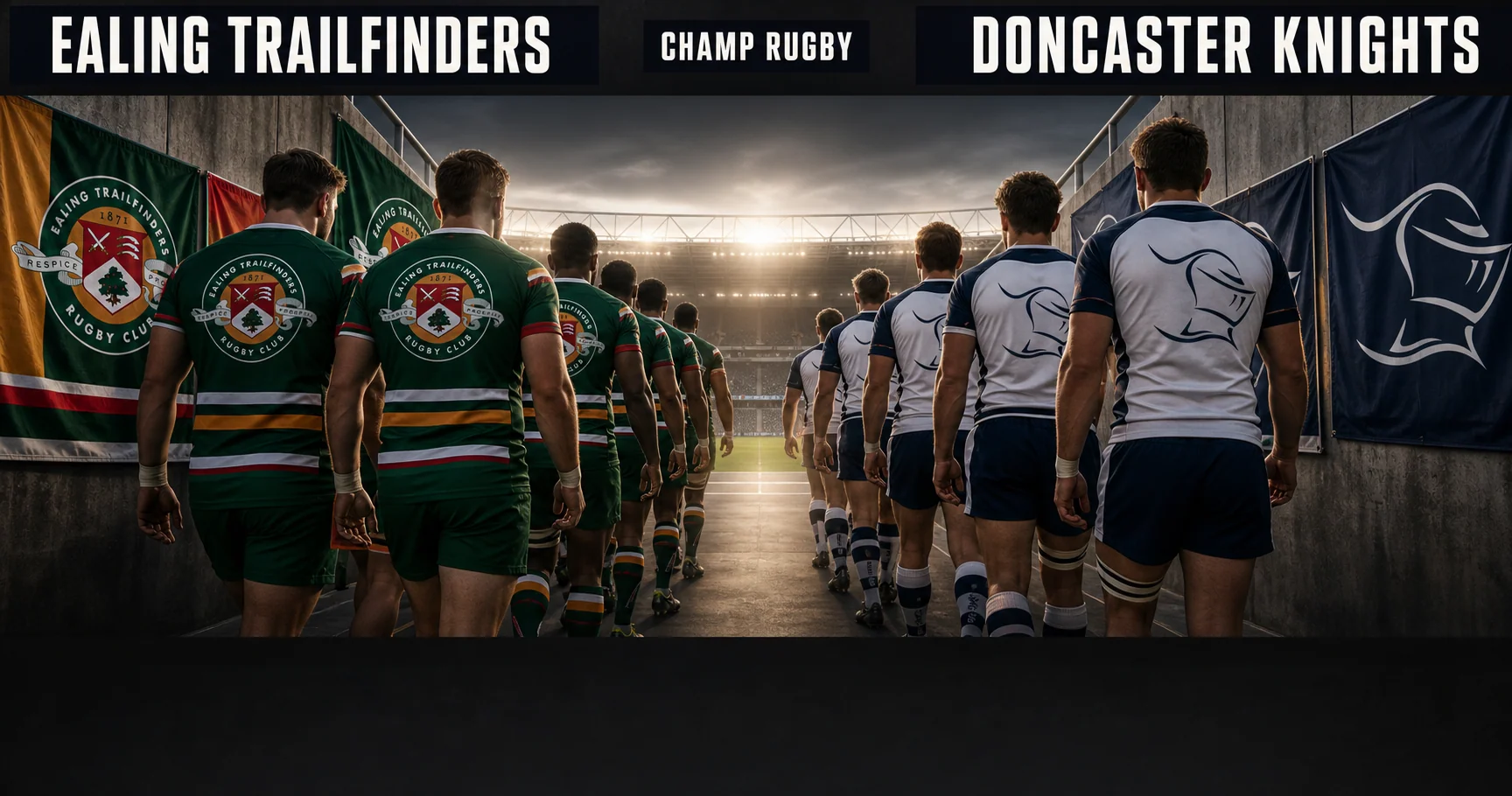 Affiche de la rencontre Ealing Trailfinders contre Doncaster Knights