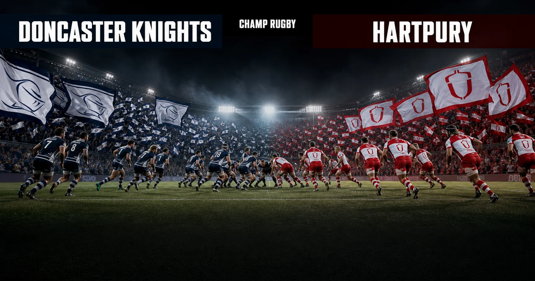 Affiche de la rencontre Doncaster Knights contre Hartpury