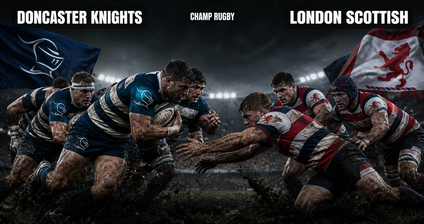 Affiche de la rencontre Doncaster Knights contre London Scottish