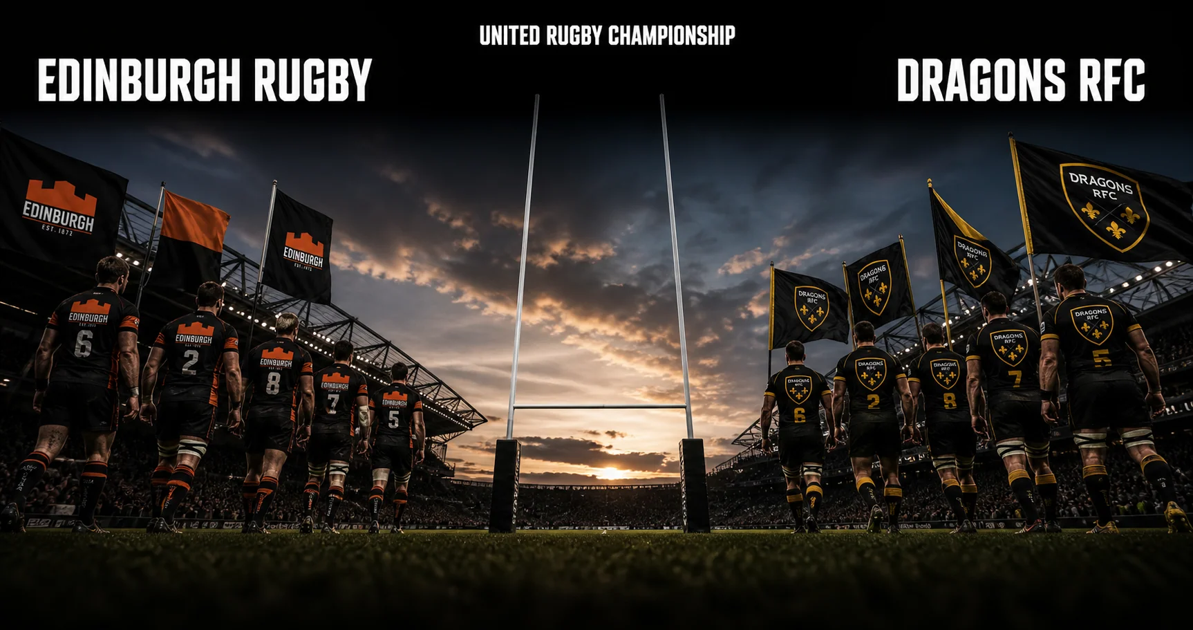 Affiche de la rencontre Edinburgh Rugby contre Dragons RFC
