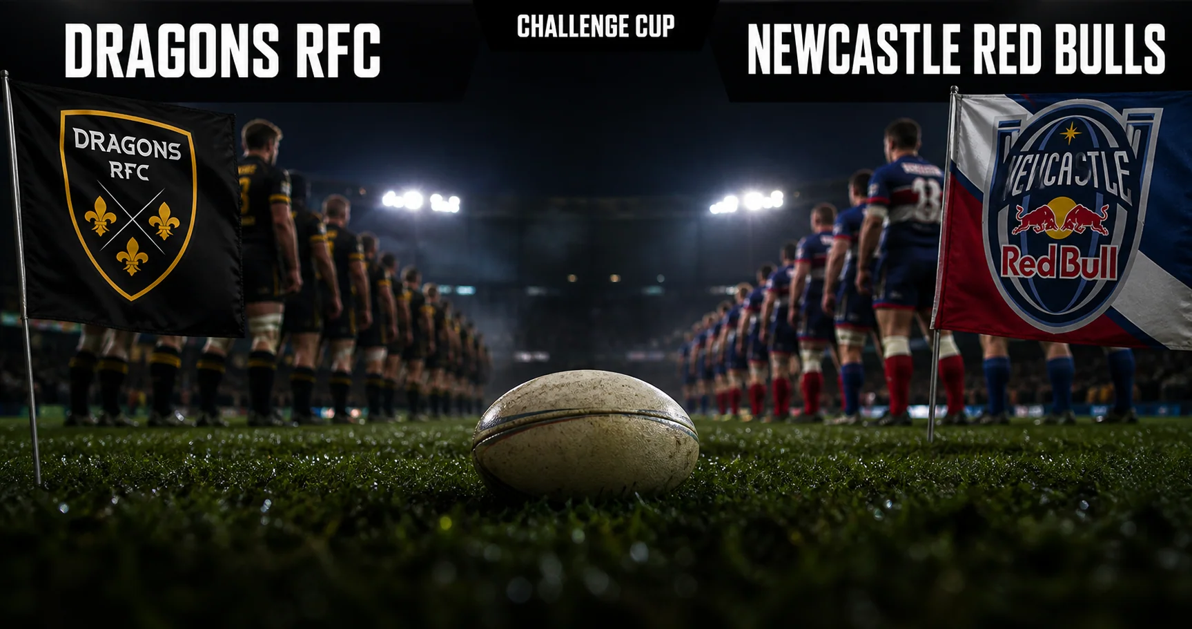 Affiche de la rencontre Dragons RFC contre Newcastle Red Bulls
