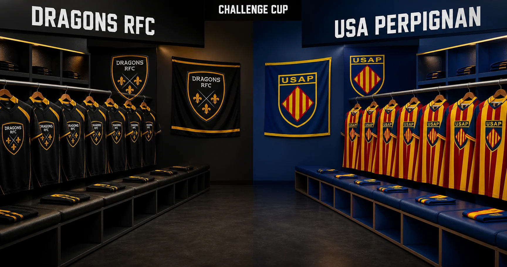 Affiche de la rencontre Dragons RFC contre USA Perpignan