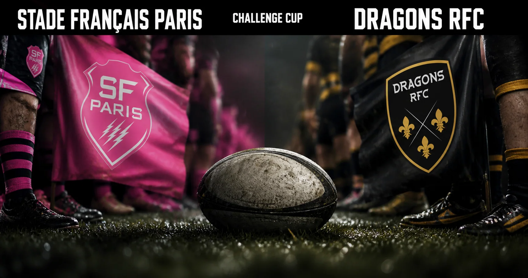 Affiche de la rencontre Stade Français Paris contre Dragons RFC
