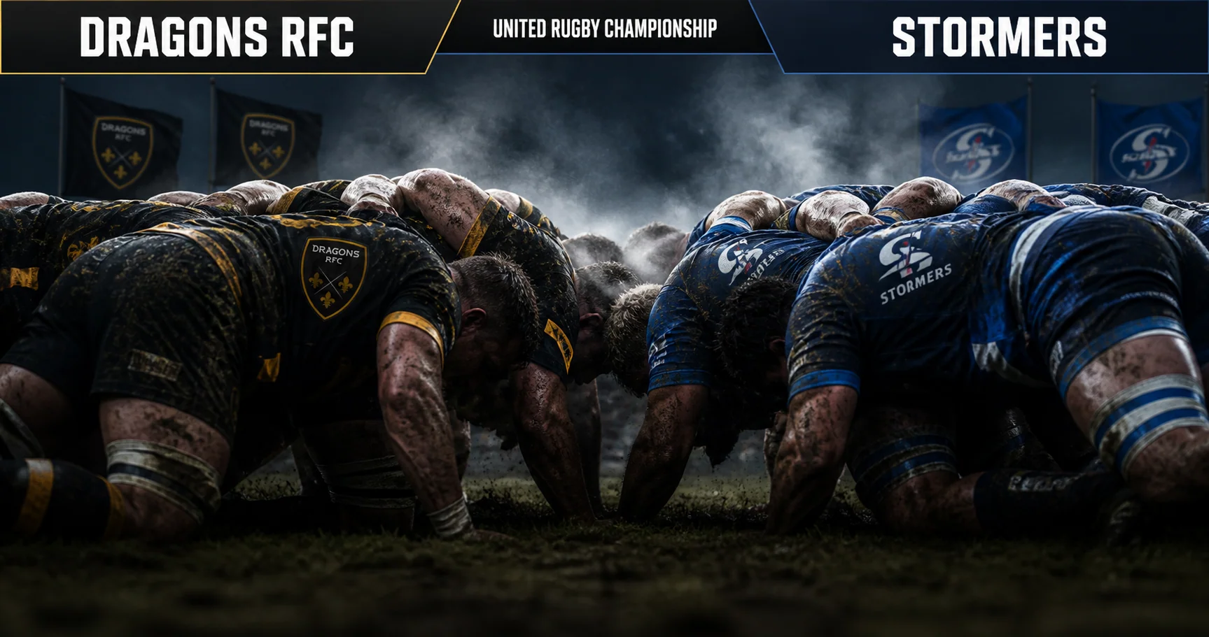 Affiche de la rencontre Dragons RFC contre Stormers
