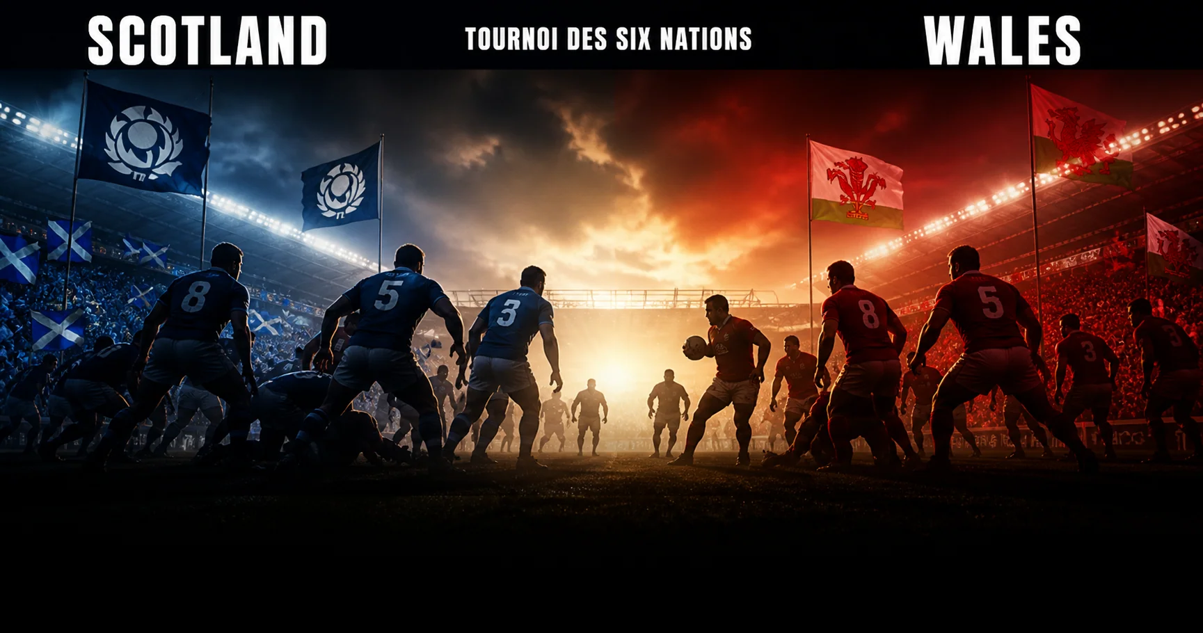 Affiche de la rencontre Écosse contre Pays de Galles