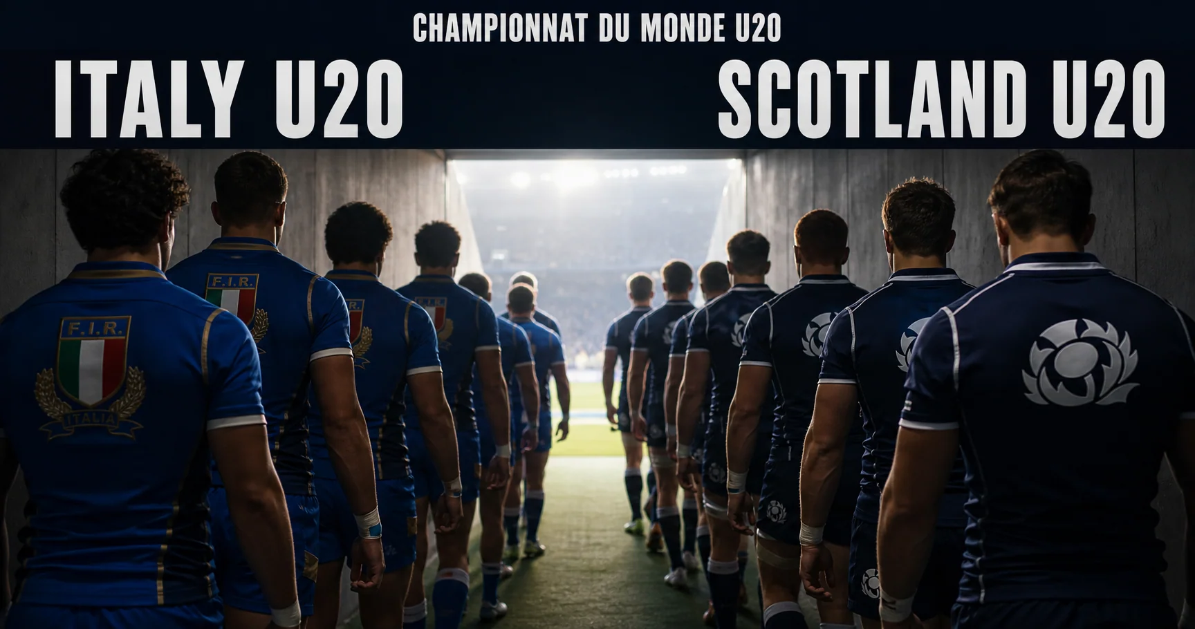 Affiche de la rencontre Italie U20 contre Écosse U20