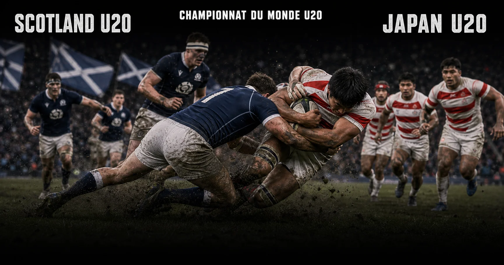 Affiche de la rencontre Écosse U20 contre Japon U20