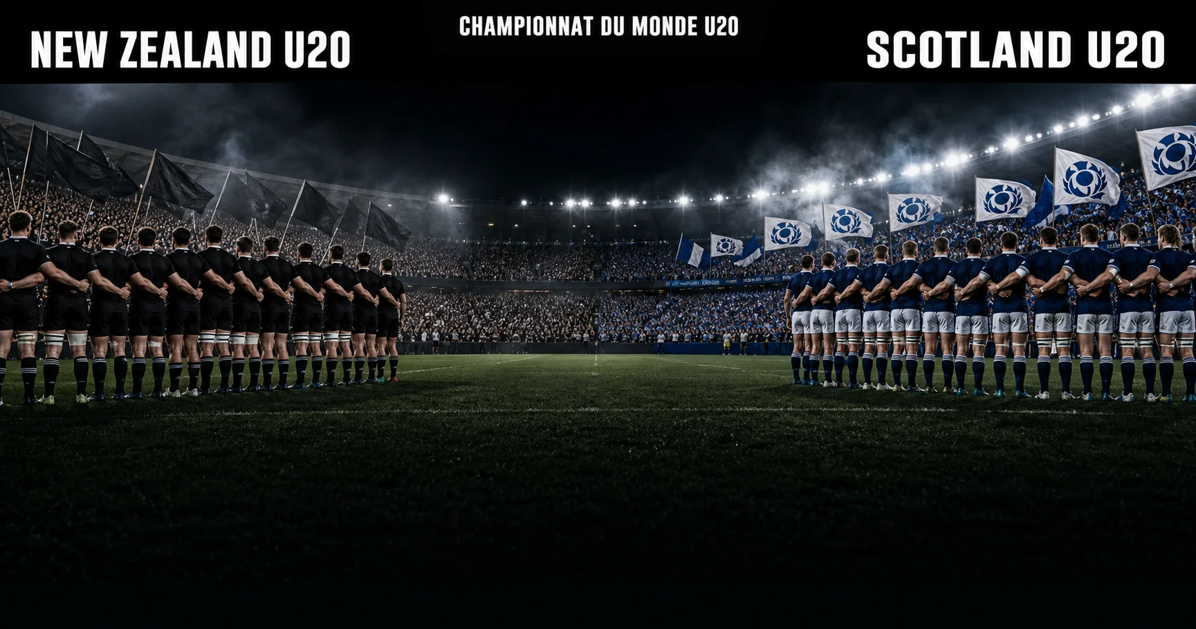 Affiche de la rencontre Nouvelle-Zélande U20 contre Écosse U20