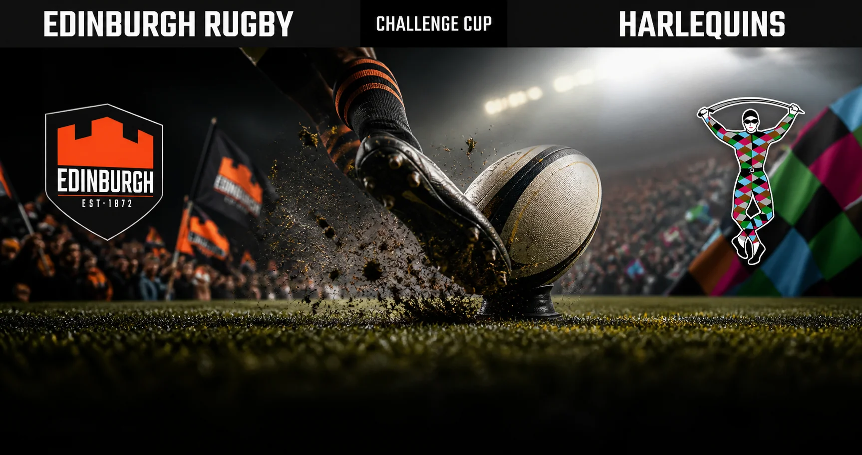 Affiche de la rencontre Edinburgh Rugby contre Harlequins