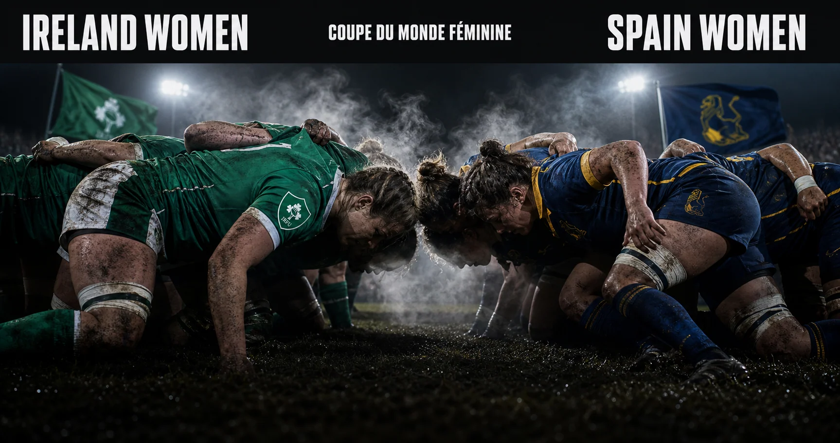 Affiche de la rencontre Irlande féminine contre Espagne féminine