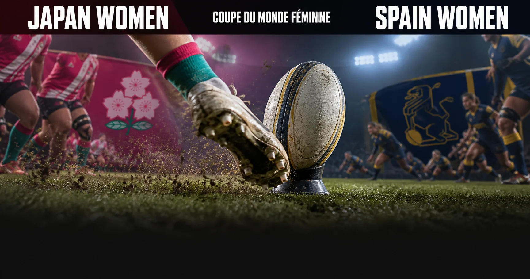 Affiche de la rencontre Japon féminin contre Espagne féminine