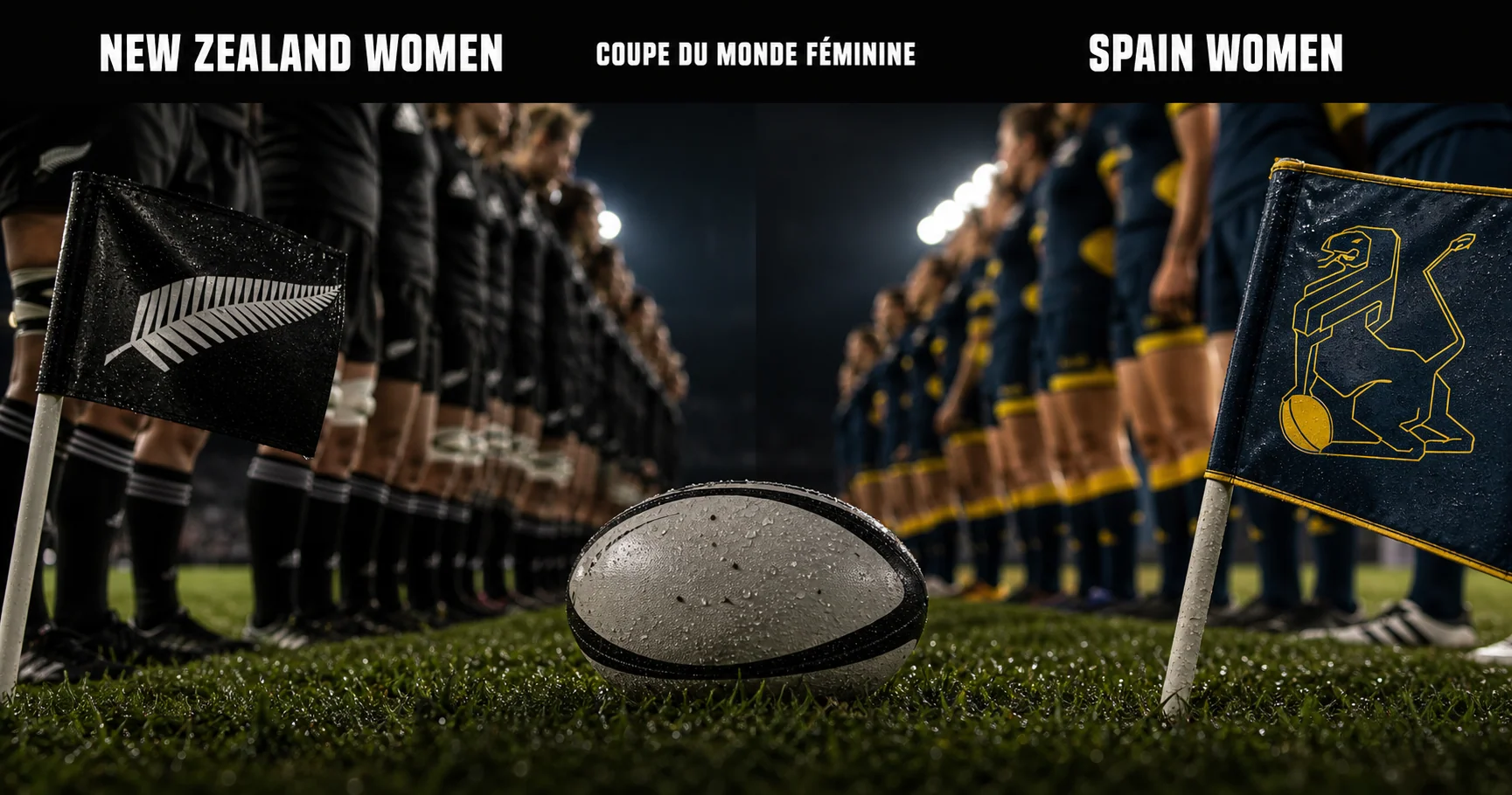 Affiche de la rencontre Nouvelle-Zélande féminine contre Espagne féminine