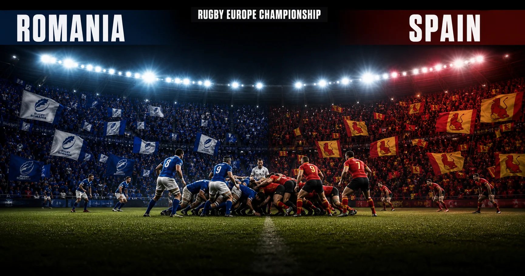 Affiche de la rencontre Roumanie contre Espagne