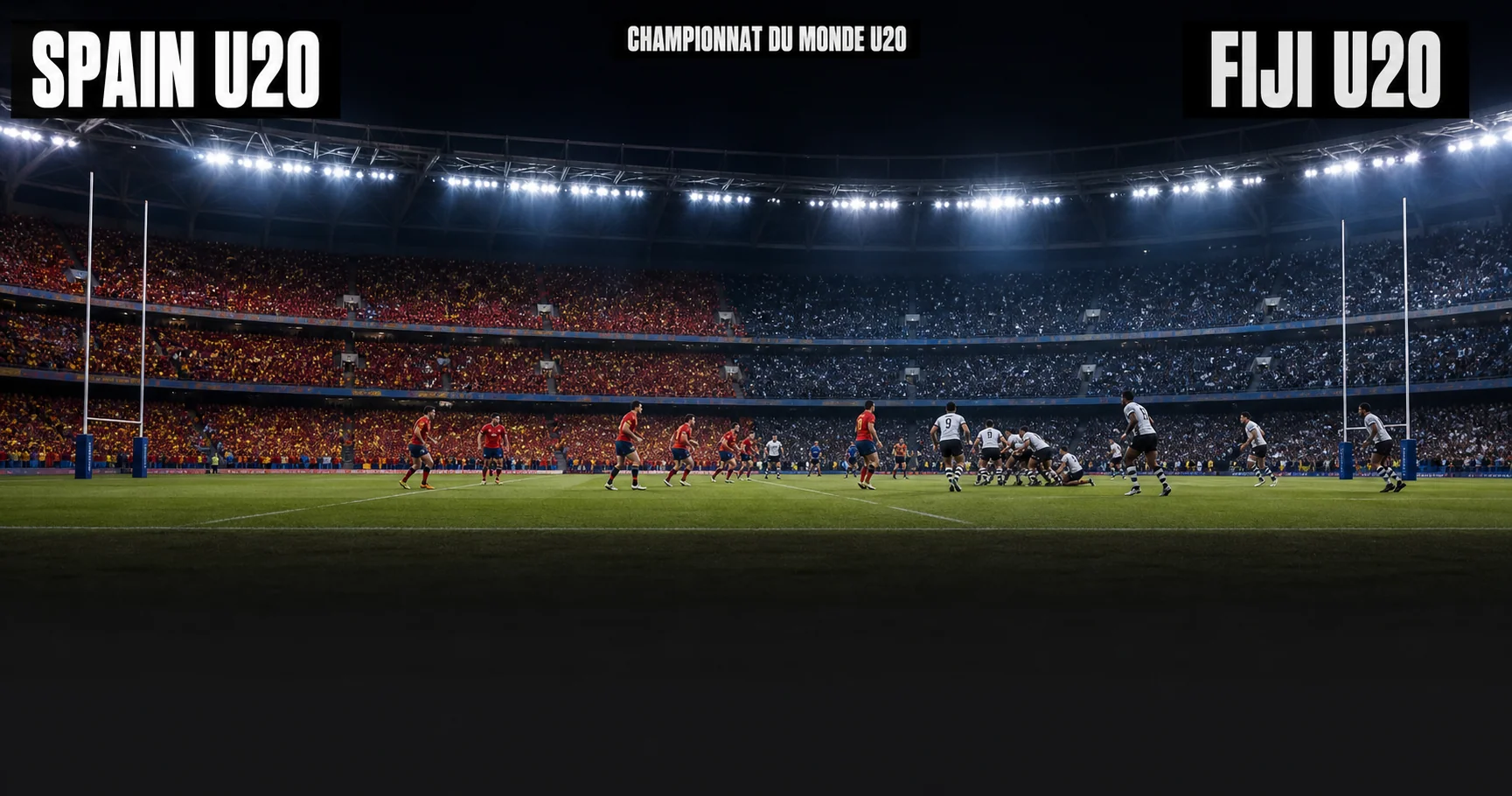 Affiche de la rencontre Espagne U20 contre Fidji U20