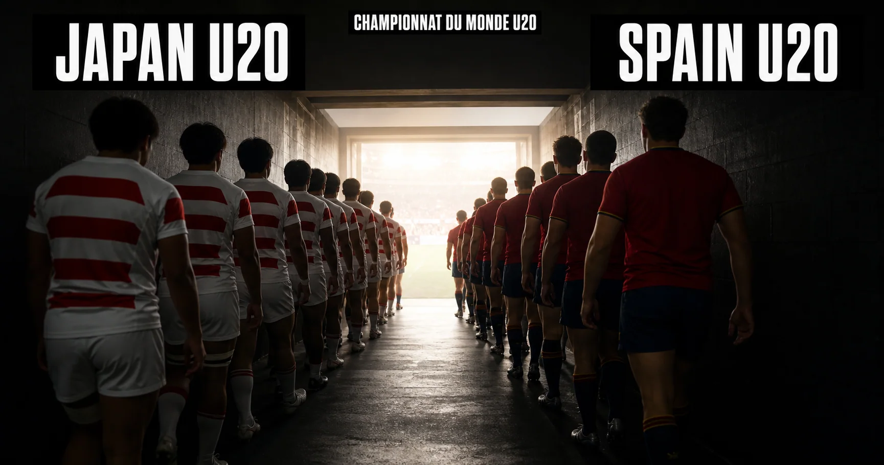 Affiche de la rencontre Japon U20 contre Espagne U20