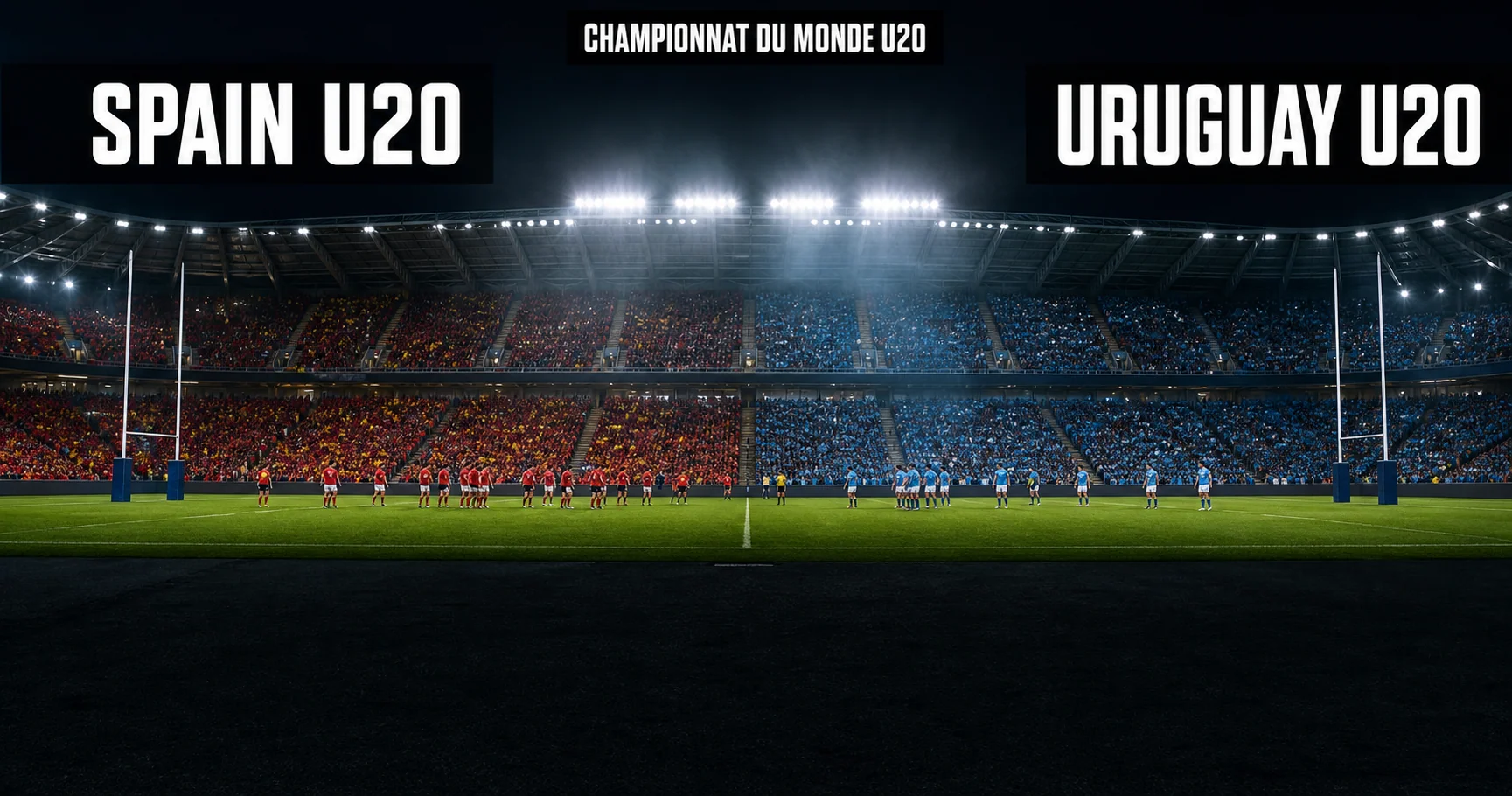 Affiche de la rencontre Espagne U20 contre Uruguay U20