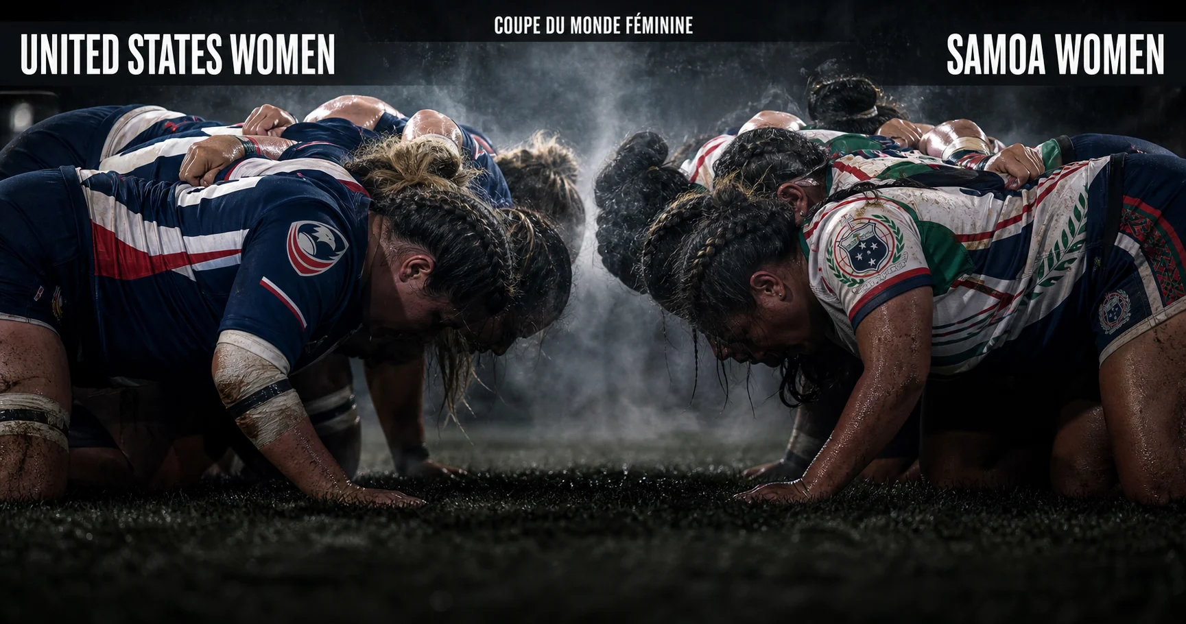 Affiche de la rencontre États-Unis féminines contre Samoa féminines