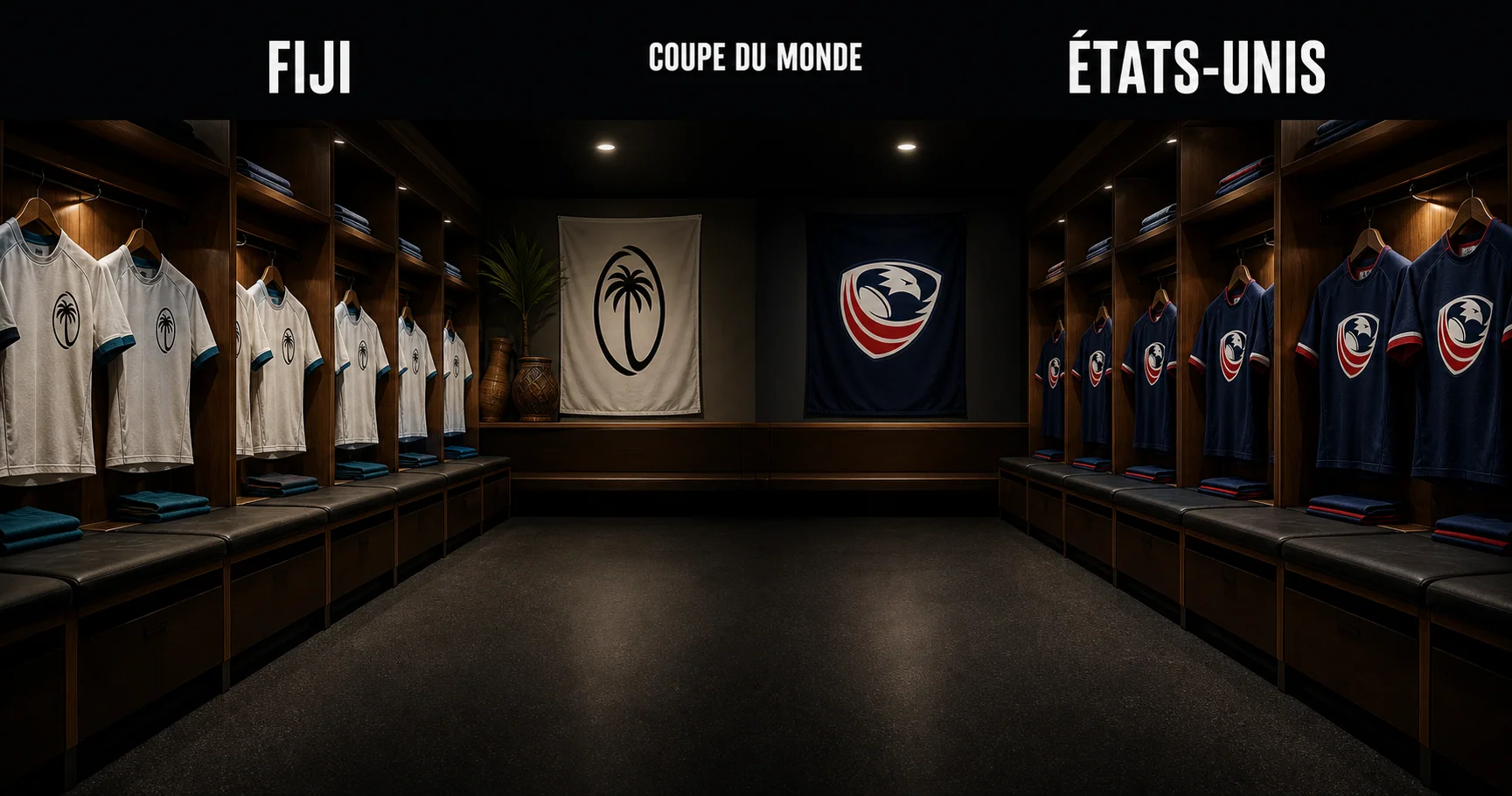 Affiche de la rencontre Fidji contre États-Unis
