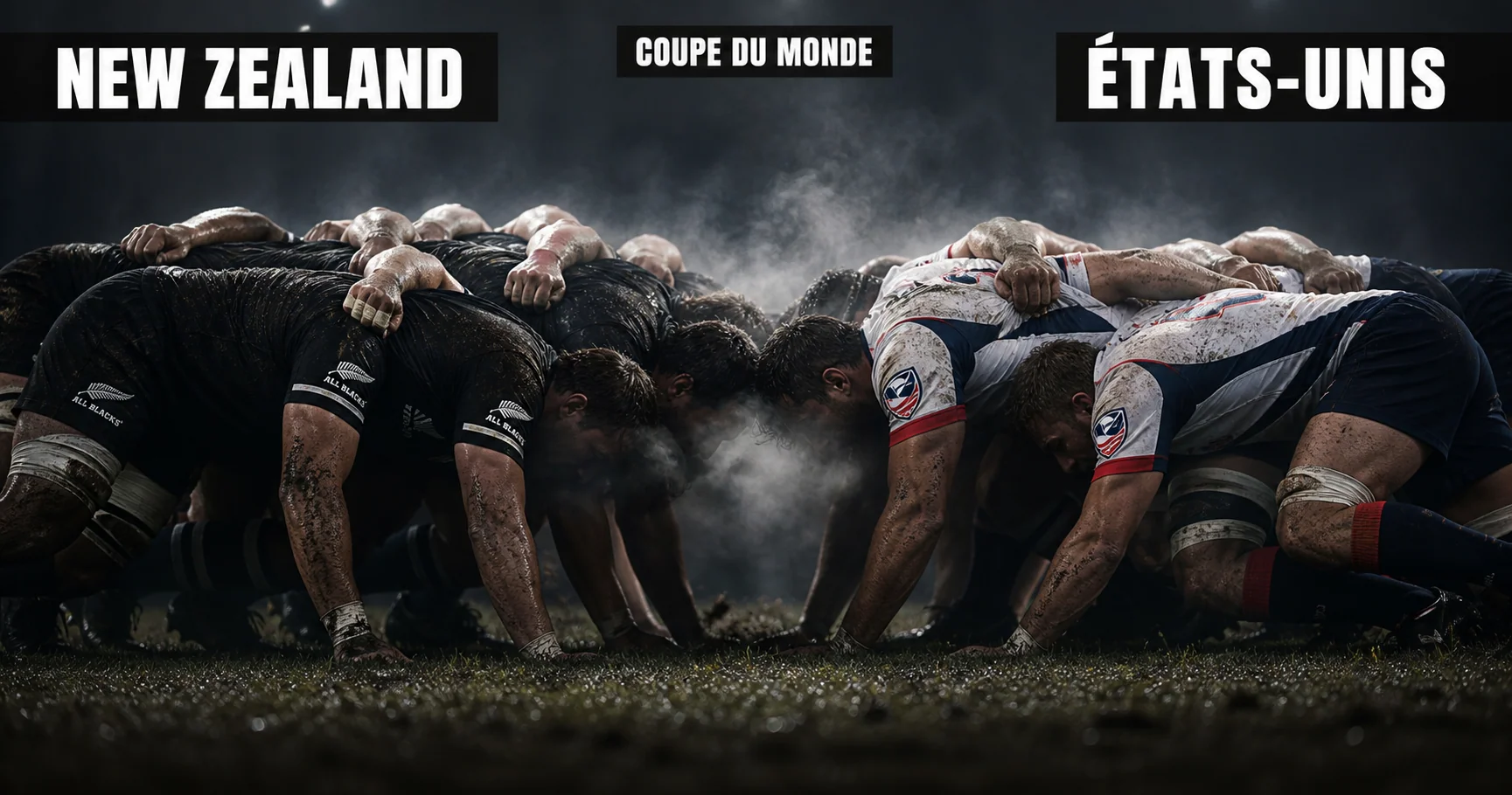 Affiche de la rencontre Nouvelle-Zélande contre États-Unis