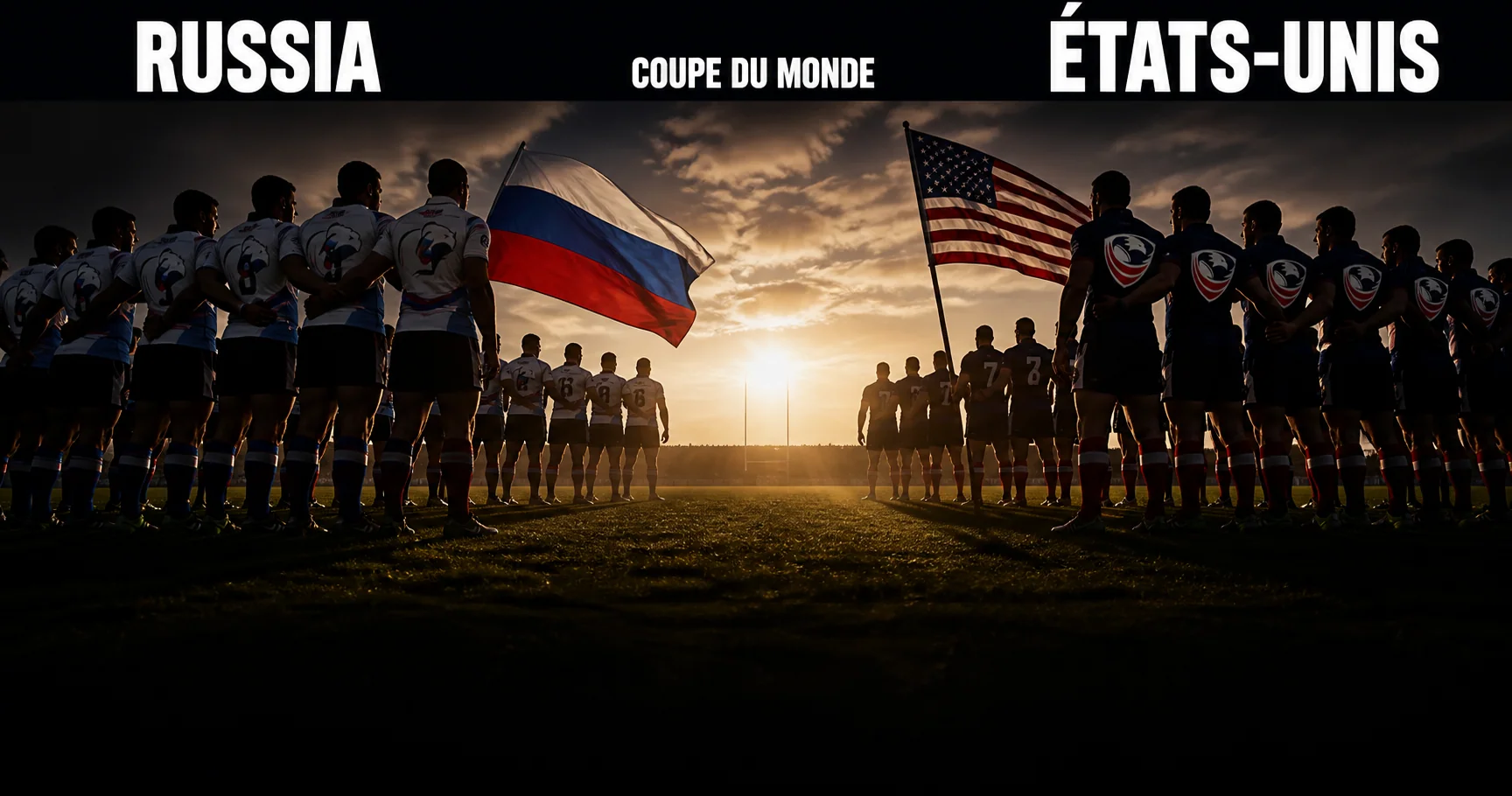 Affiche de la rencontre Russie contre États-Unis