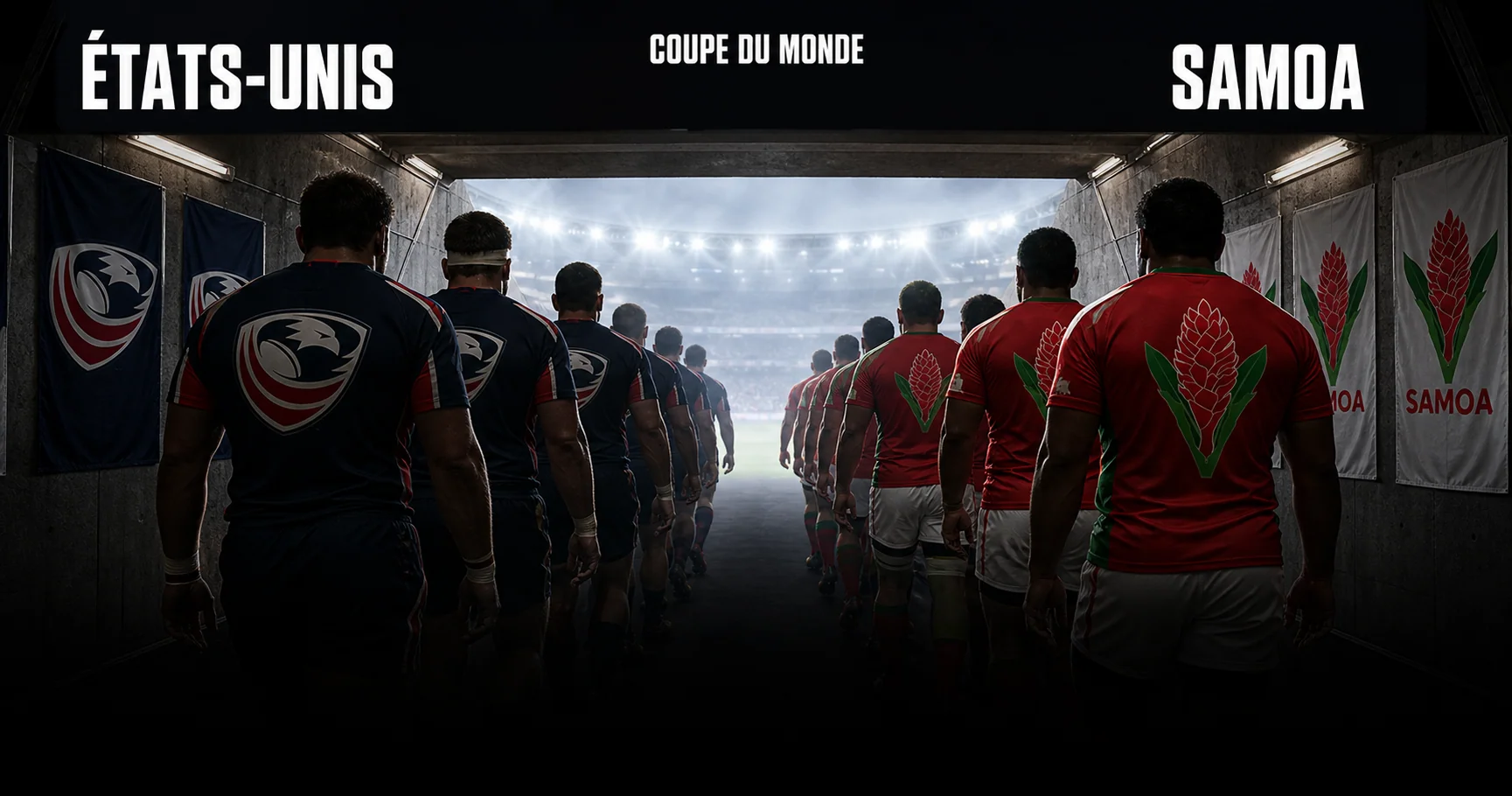 Affiche de la rencontre États-Unis contre Samoa