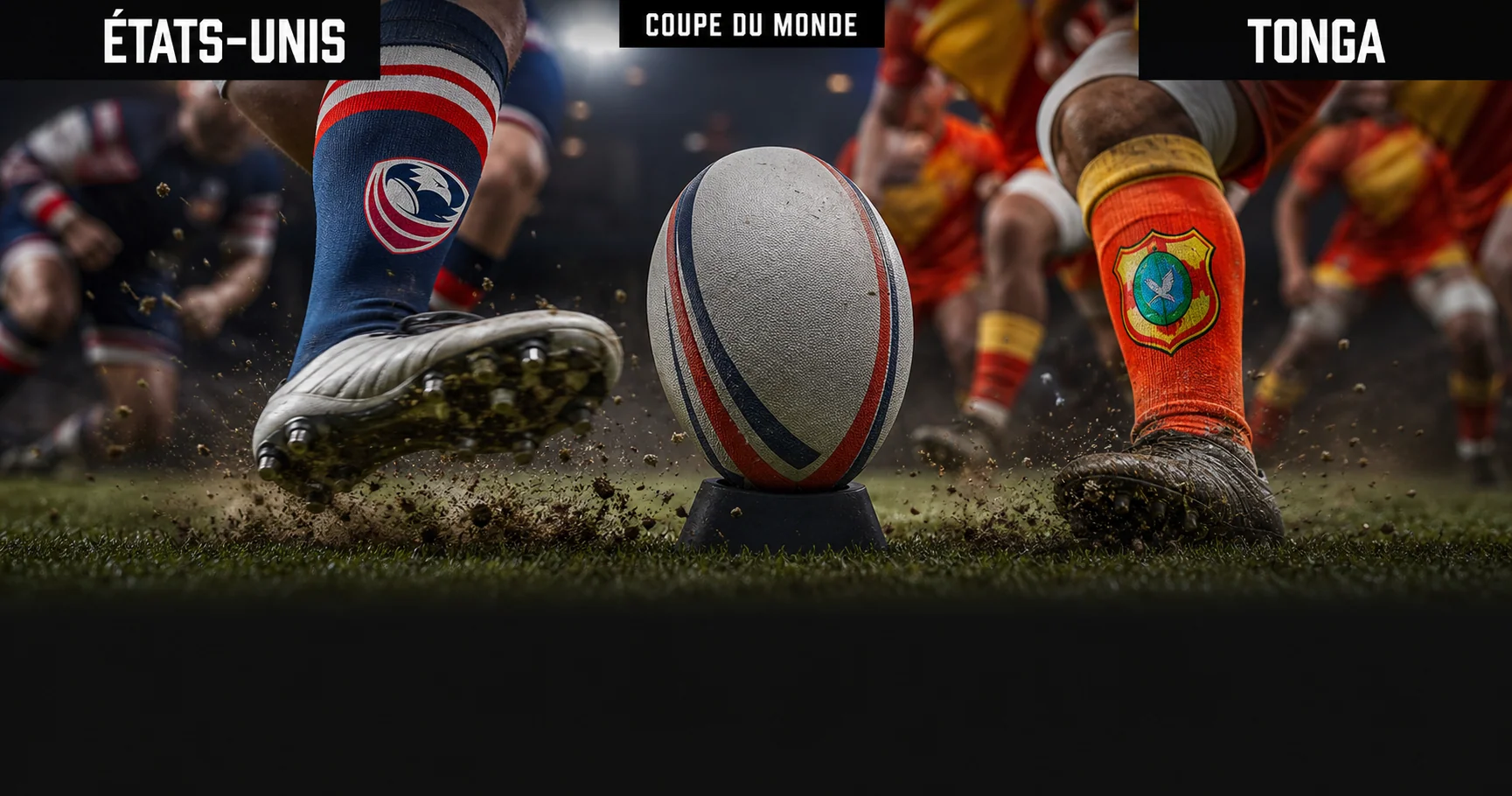 Affiche de la rencontre États-Unis contre Tonga