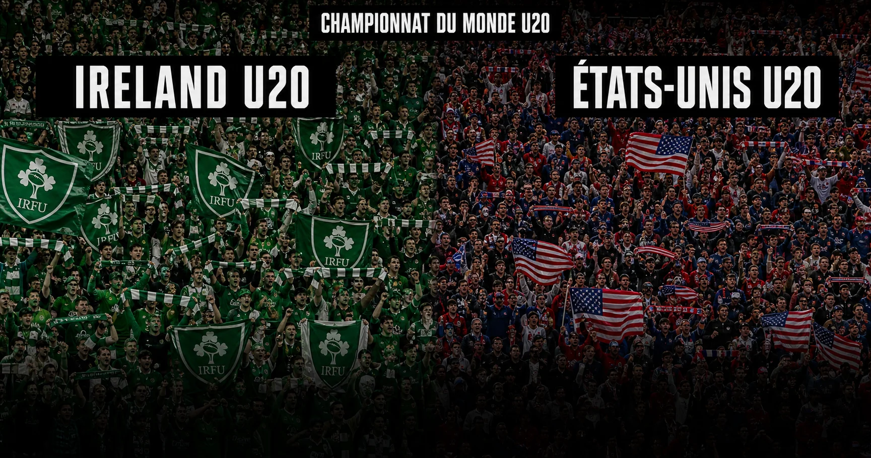 Affiche de la rencontre Irlande U20 contre États-Unis U20