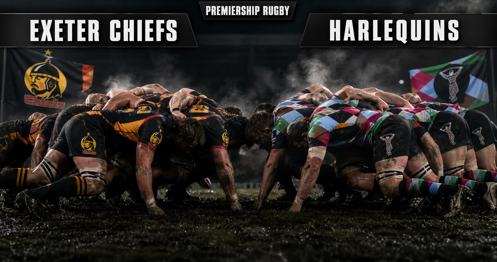 Affiche de la rencontre Exeter Chiefs contre Harlequins