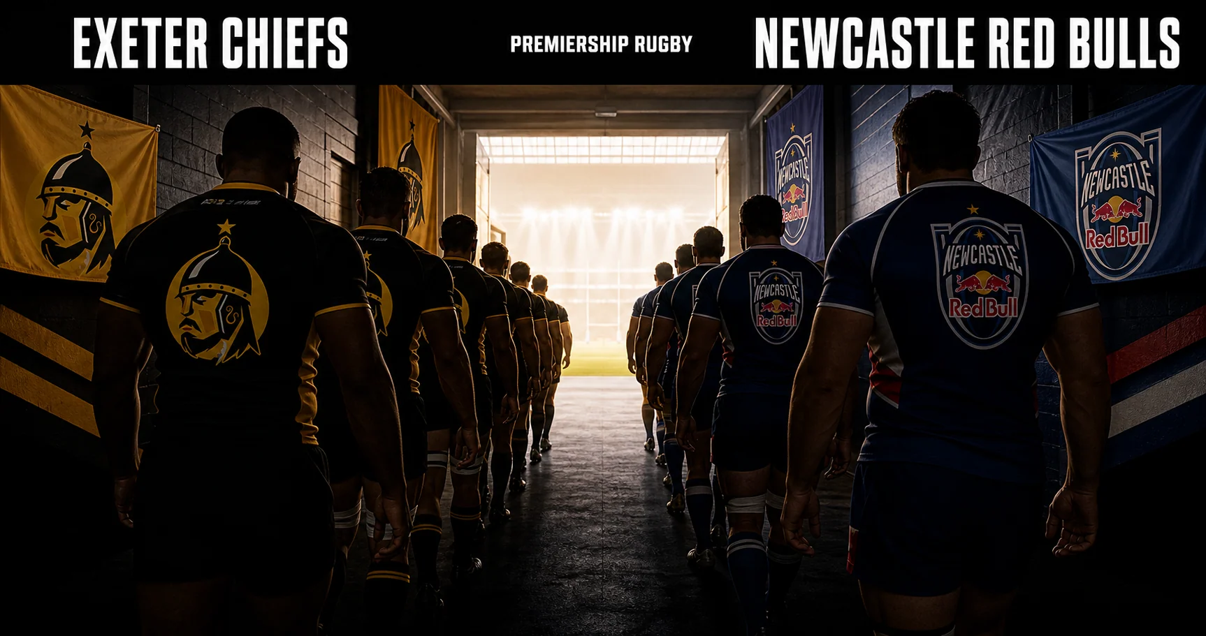 Affiche de la rencontre Exeter Chiefs contre Newcastle Red Bulls