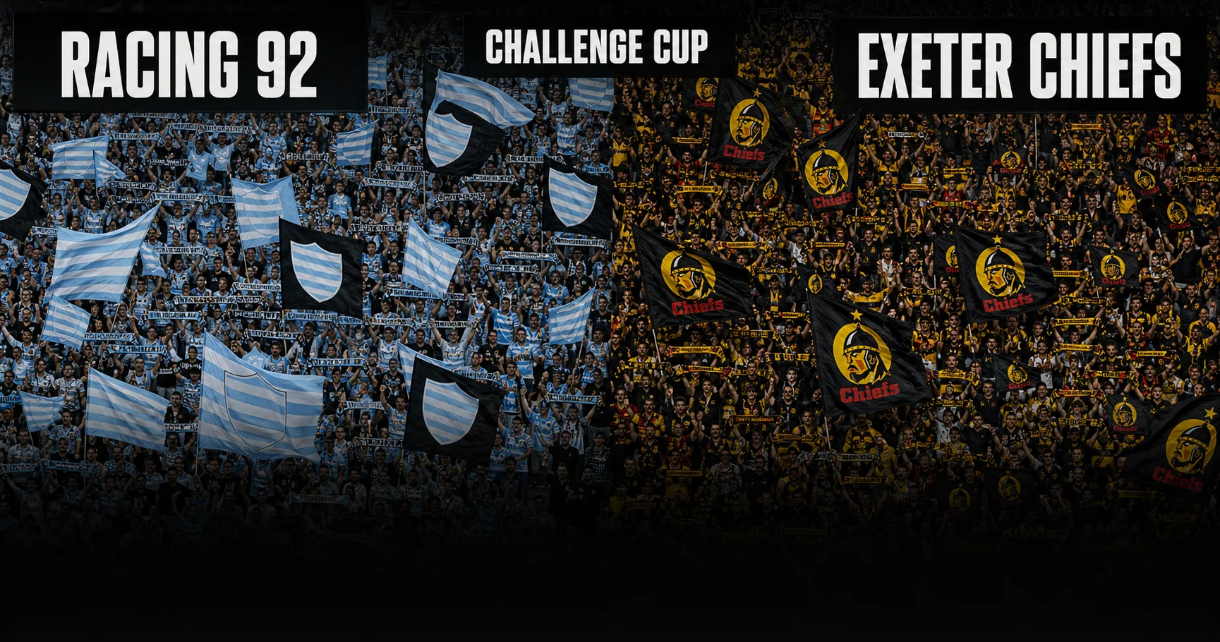 Affiche de la rencontre Racing 92 contre Exeter Chiefs