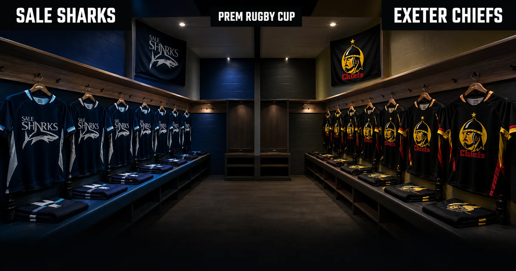 Affiche de la rencontre Sale Sharks contre Exeter Chiefs
