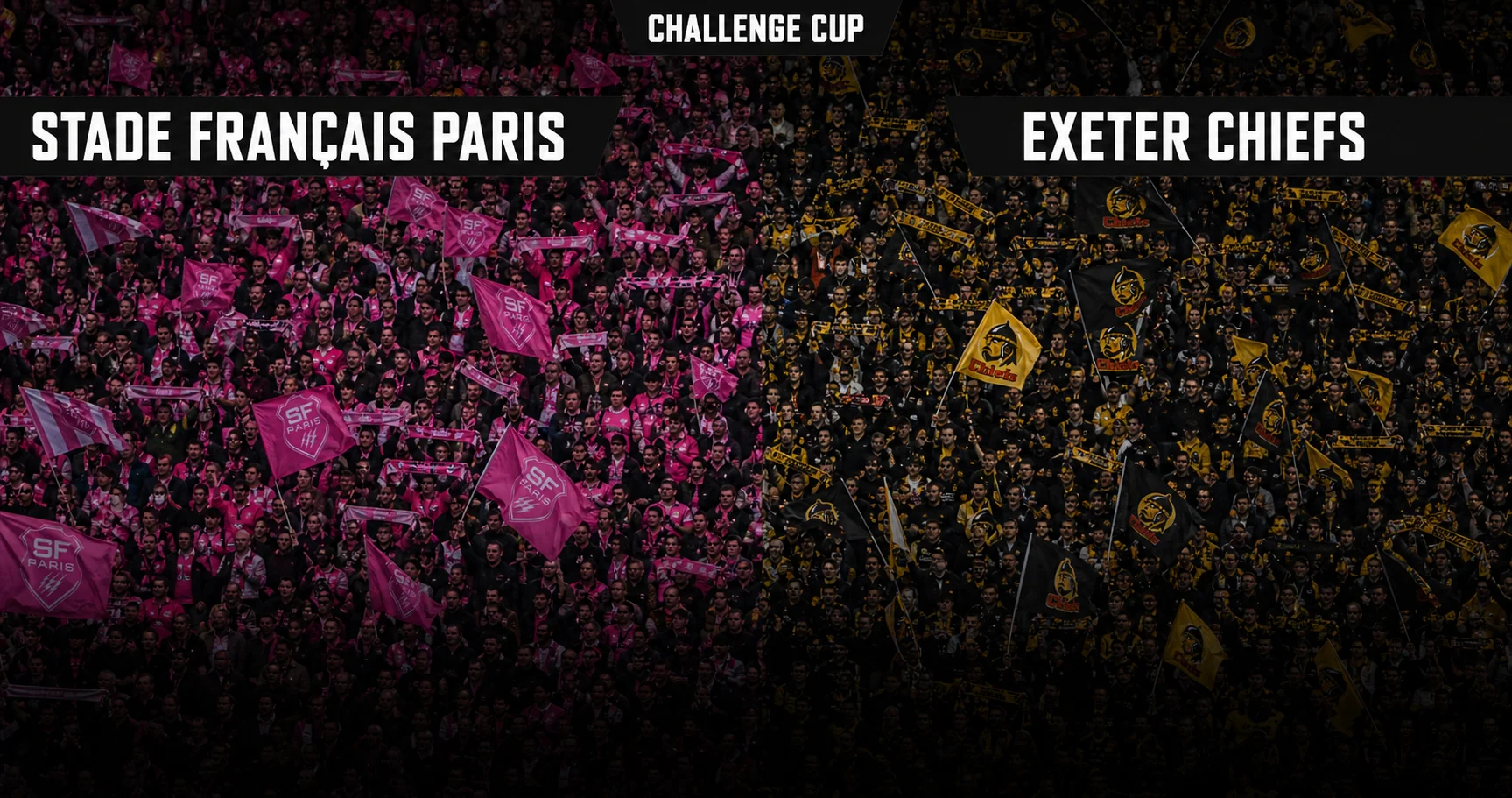 Affiche de la rencontre Stade Français Paris contre Exeter Chiefs