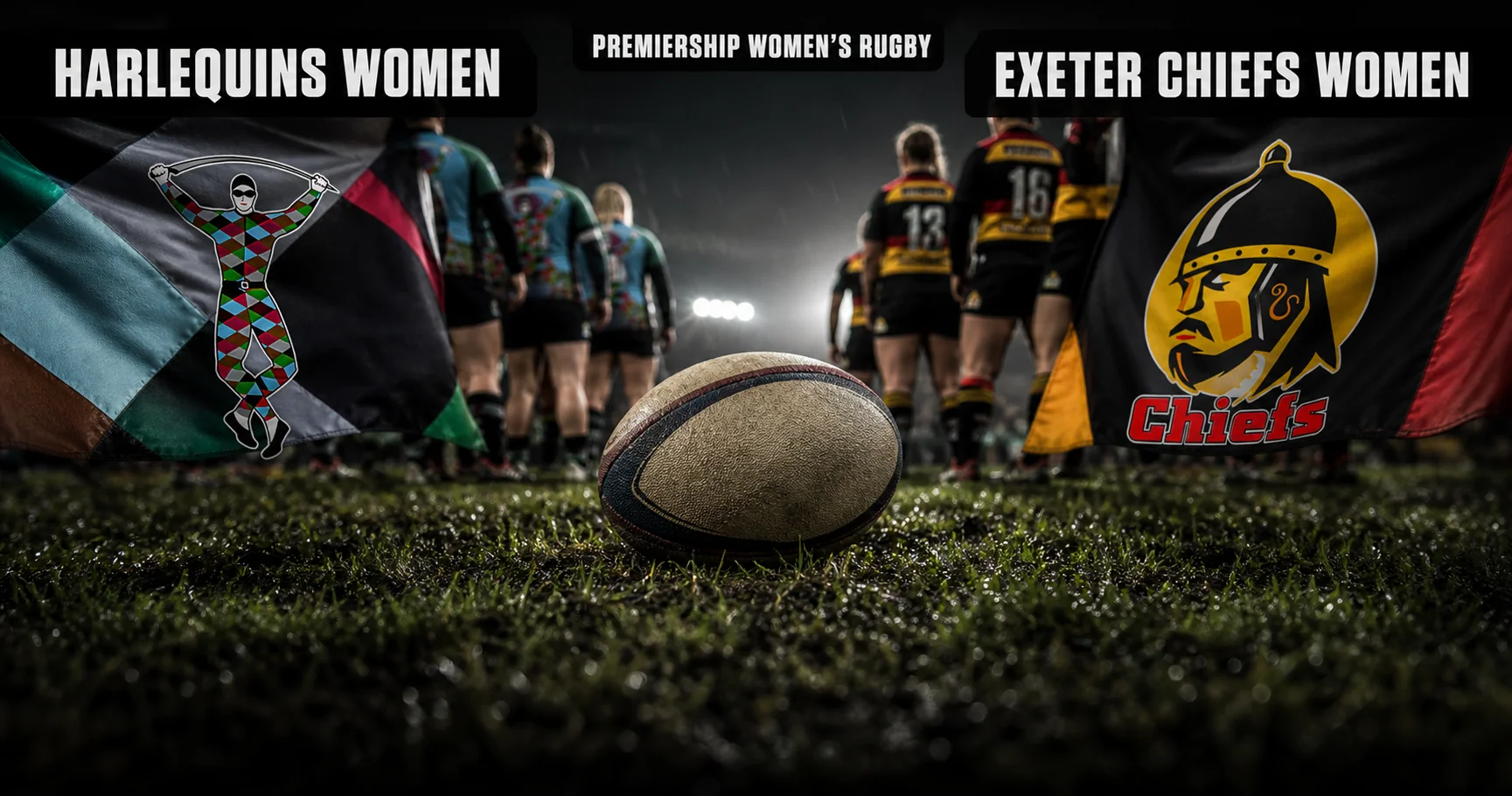 Affiche de la rencontre Harlequins Women contre Exeter Chiefs Women