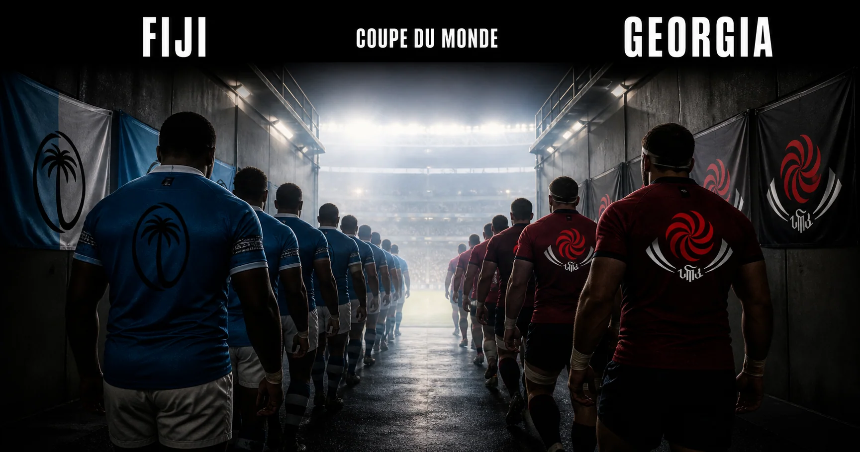 Affiche de la rencontre Fidji contre Géorgie