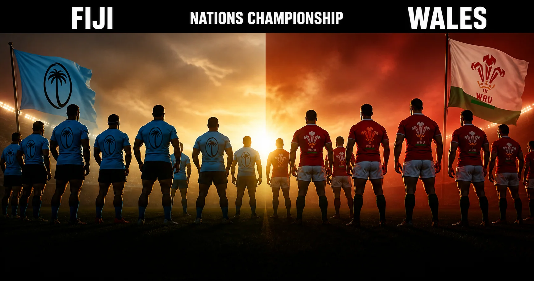 Affiche de la rencontre Fidji contre Pays de Galles